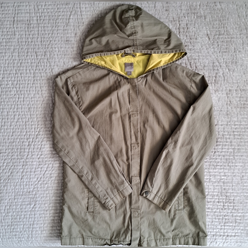 Stylish Olive and Yellow Cotton Jacket